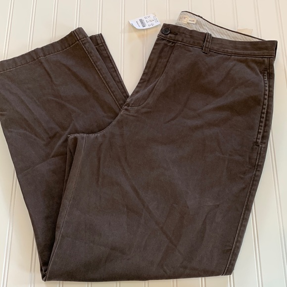J. Crew Factory Brown Relaxed Fit Pants